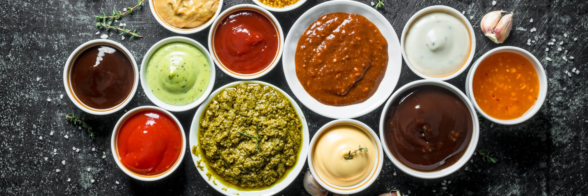 different-sauces-in-bowl-black-