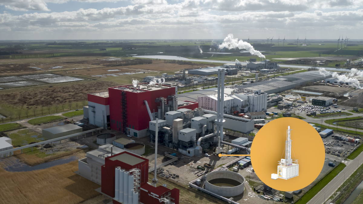 Mobile carbon capture test plant from GEA for EEW